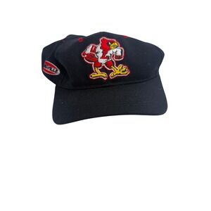 Zephyr Louisville Cardinals Embroidered Baseball Cap Black Red Adjustable